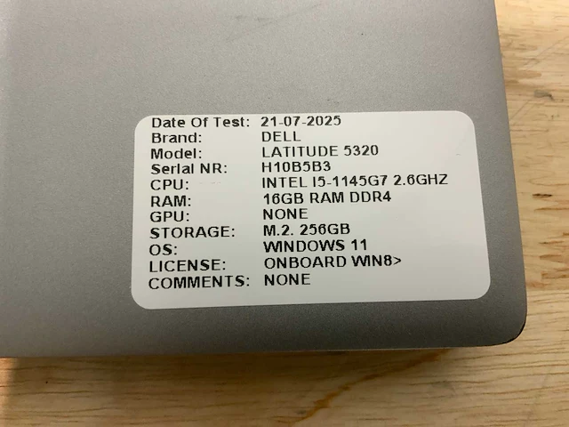 Dell latitude 5320 laptop - afbeelding 3 van  11