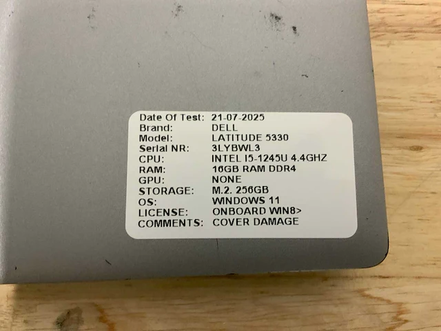 Dell latitude 5330(i5-gen12) laptop - afbeelding 2 van  10