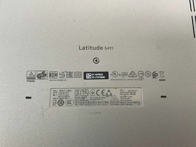 Dell latitude 5411 14", core(tm) i5 10e, 16 gb ram, geen hdd, nvidia geforce mx250 2 gb laptop - afbeelding 7 van  7