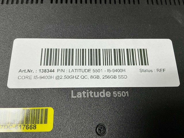 Dell latitude 5501 - i5-9400h laptop - afbeelding 3 van  4