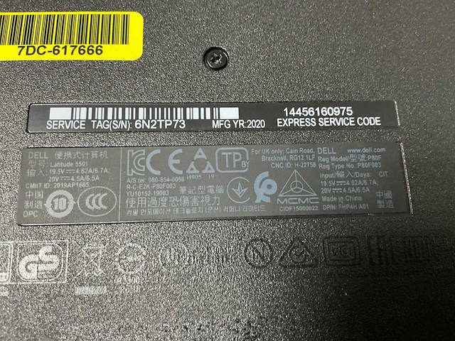 Dell latitude 5501 - i5-9400h laptop - afbeelding 4 van  4