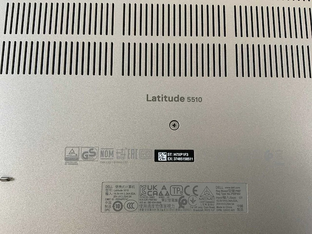 Dell latitude 5510 15.5", core(tm) i5 10th gen, 16 gb ram, 1 tb nvme laptop - afbeelding 7 van  7