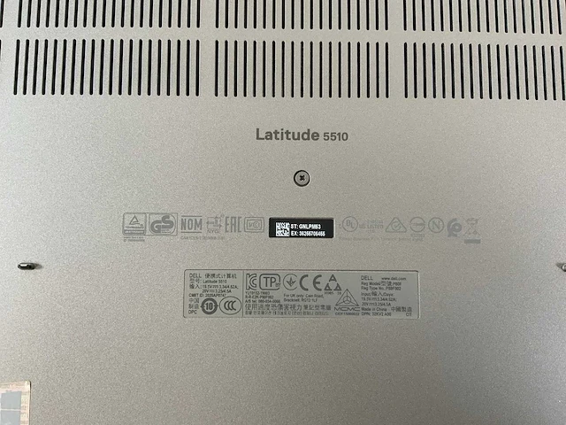Dell latitude 5510 15.5", core(tm) i5 10th gen, 16 gb ram, 512 gb nvme laptop - afbeelding 7 van  7