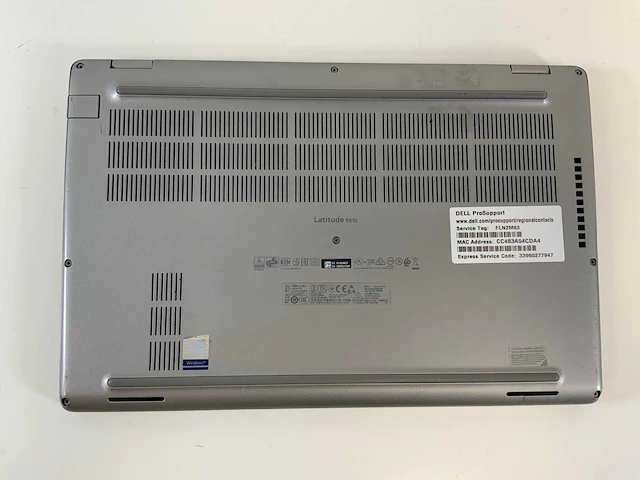 Dell latitude 5510 15.5", core(tm) i5 10th gen, 16 gb ram, 512 gb nvme laptop - afbeelding 6 van  7