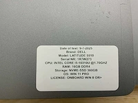 Dell latitude 5510 laptop (2x) - afbeelding 9 van  10