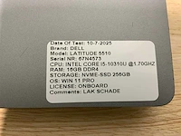 Dell latitude 5510 laptop (2x) - afbeelding 9 van  12