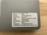Dell latitude 5510 laptop - afbeelding 7 van  9