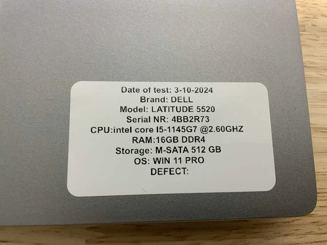Dell latitude 5520 (i5-gen11) laptop - afbeelding 4 van  9