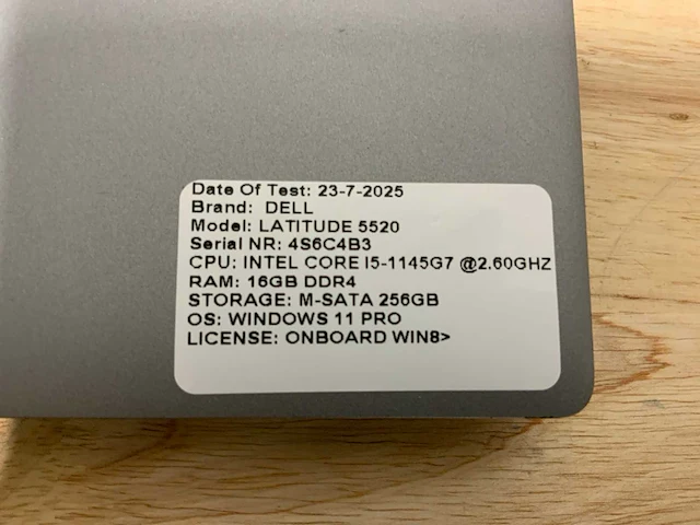 Dell latitude 5520 laptop - afbeelding 7 van  7