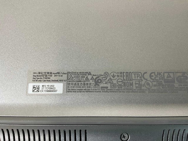 Dell latitude 5521 15.5”, core(tm) i7 11th gen, 32 gb ram, 512 gb nvme, nvidia geforce mx450 2 gb laptop - afbeelding 8 van  8