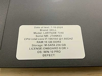 Dell latitude 7310 (i7-gen10) laptop - afbeelding 8 van  8