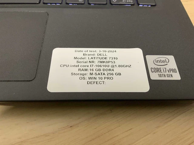 Dell latitude 7310 laptop - afbeelding 2 van  8
