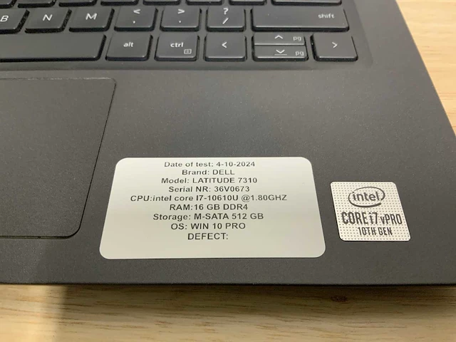 Dell latitude 7310 laptop - afbeelding 2 van  7