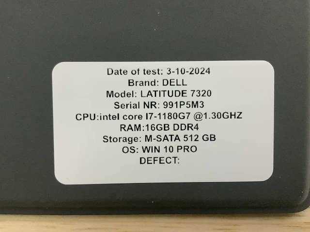 Dell latitude 7320 detachable (i7-gen11) laptop - afbeelding 3 van  11
