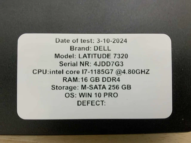Dell latitude 7320 (i7-gen11) laptop - afbeelding 8 van  8