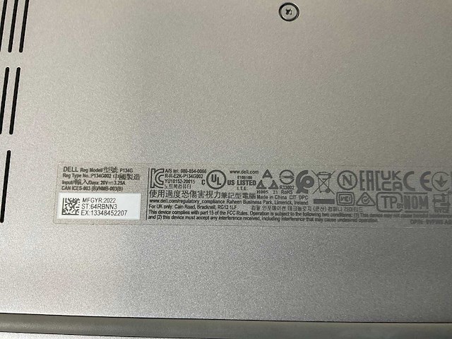 Dell latitude 7330 13.3”, core(tm) i5 12th gen, 16 gb ram, 512 gb nvme touchscreen laptop - afbeelding 6 van  6