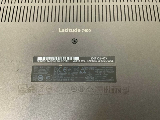 Dell latitude 7400 14”, core(tm) i7 8th gen, 16 gb ram, 500 gb nvme laptops (2x) - afbeelding 8 van  16