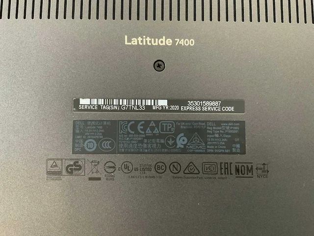 Dell latitude 7400 14", core(tm) i7 8th gen, 16 gb ram, 512 gb nvme laptop - afbeelding 7 van  7