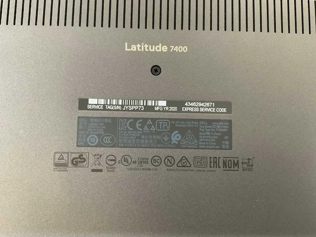Dell latitude 7400 14", core(tm) i7 8th gen, 16 gb ram, 512 gb nvme laptop - afbeelding 7 van  7