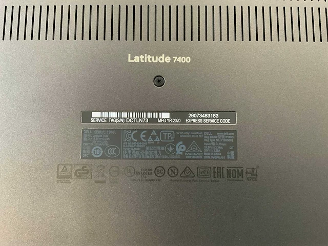 Dell latitude 7400 14", core(tm) i7 8th gen, 16 gb ram, 512 gb nvme laptop - afbeelding 7 van  7