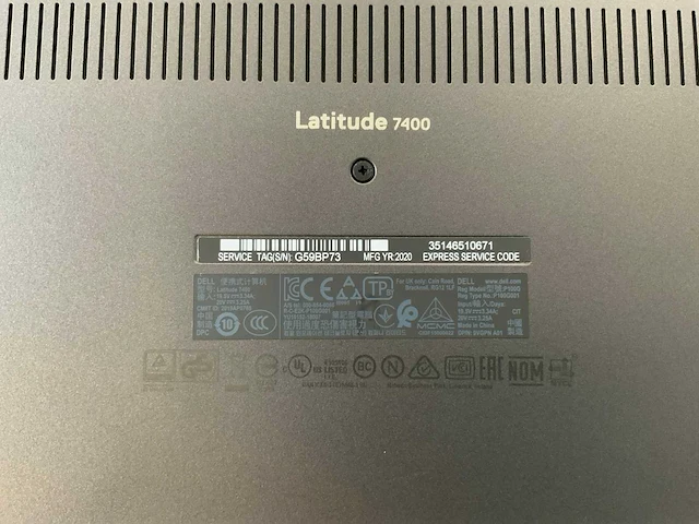 Dell latitude 7400 14", core(tm) i7 8th gen, 16 gb ram, 512 gb nvme laptop - afbeelding 7 van  7