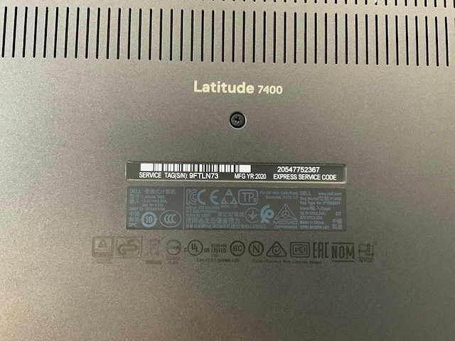 Dell latitude 7400 14", core(tm) i7 8th gen, 16 gb ram, 512 gb nvme laptop - afbeelding 7 van  8