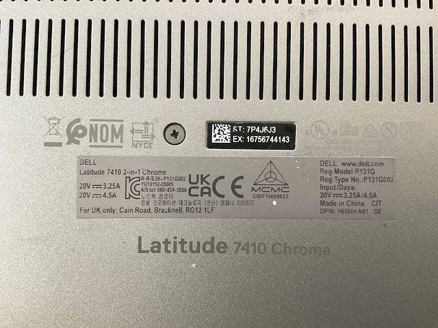 Dell latitude 7410 14”, core(tm) i7 10th gen, 16 gb ram, 128 gb ssd chromebook - afbeelding 7 van  7