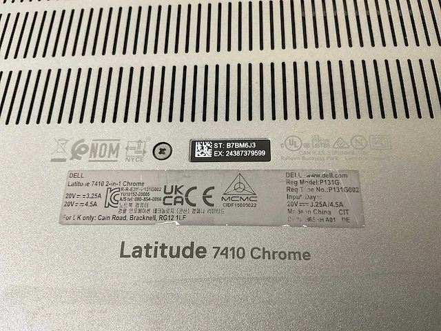 Dell latitude 7410 14”, core(tm) i7 10th gen, 16 gb ram, 128 gb ssd touchscreen chromebook - afbeelding 7 van  7