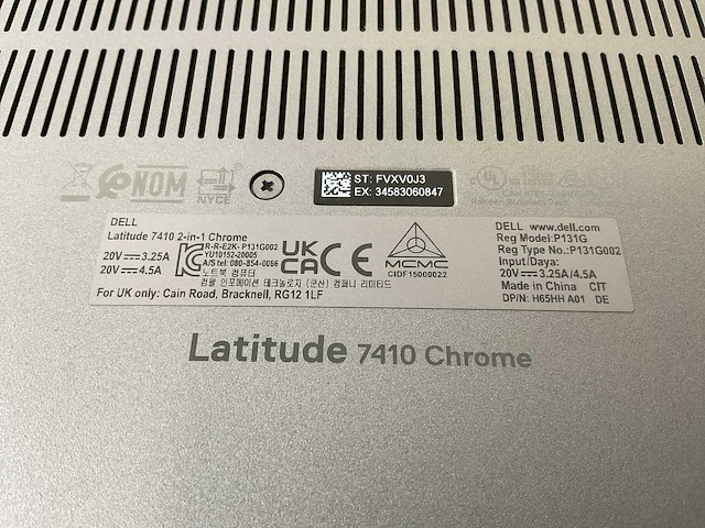 Dell latitude 7410 14”, core(tm) i7 10th gen, 16 gb ram, 128 gb ssd touchscreen chromebook - afbeelding 7 van  7
