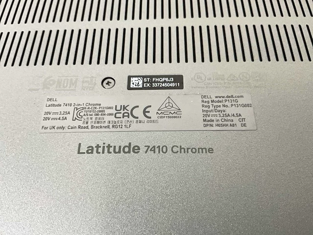 Dell latitude 7410 14”, core(tm) i7 10th gen, 16 gb ram, 128 gb ssd touchscreen chromebook - afbeelding 7 van  7