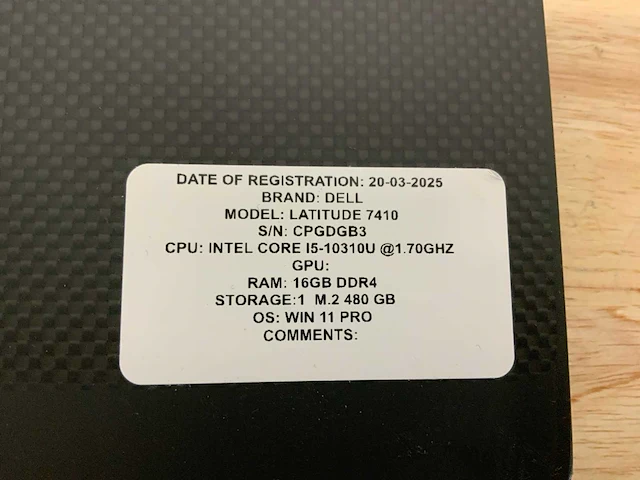 Dell latitude 7410 laptop - afbeelding 7 van  8