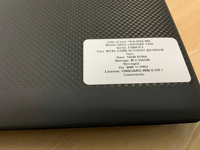 Dell latitude 7420 laptop - afbeelding 2 van  7