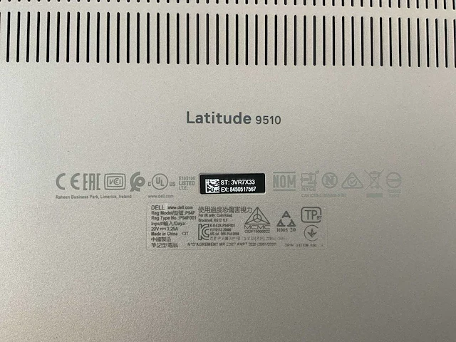 Dell latitude 9510 15", core(tm) i7 10th gen, 16 gb ram, 512 gb nvme laptop - afbeelding 7 van  7