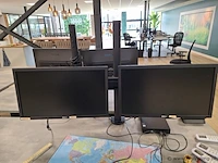 Dell monitor - 2 stuks - met uitschuifbare bureaustandaard - afbeelding 1 van  5