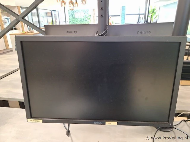 Dell monitor - 2 stuks - met uitschuifbare bureaustandaard - afbeelding 2 van  5