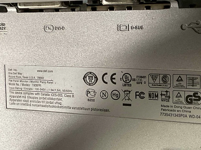 Dell monitor (2x) - afbeelding 4 van  6
