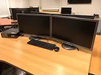 Dell optiplex 3020 desktop met 2 monitoren - afbeelding 1 van  6