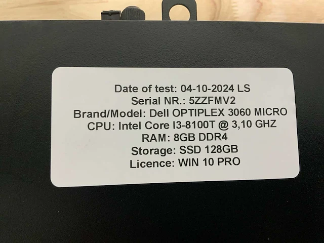 Dell optiplex 3060 micro desktop (10x) - afbeelding 5 van  14