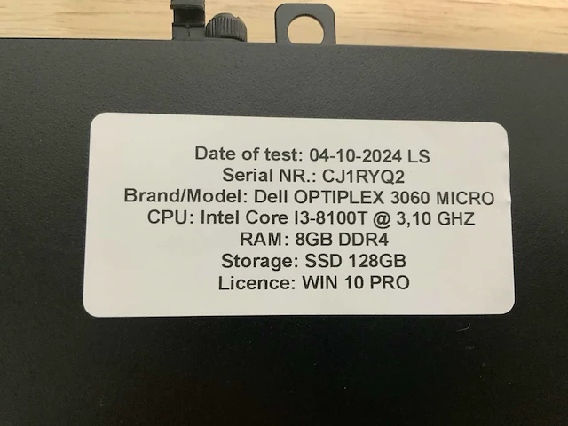 Dell optiplex 3060 micro desktop (10x) - afbeelding 10 van  14
