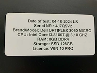 Dell optiplex 3060 micro desktop (10x) - afbeelding 12 van  14