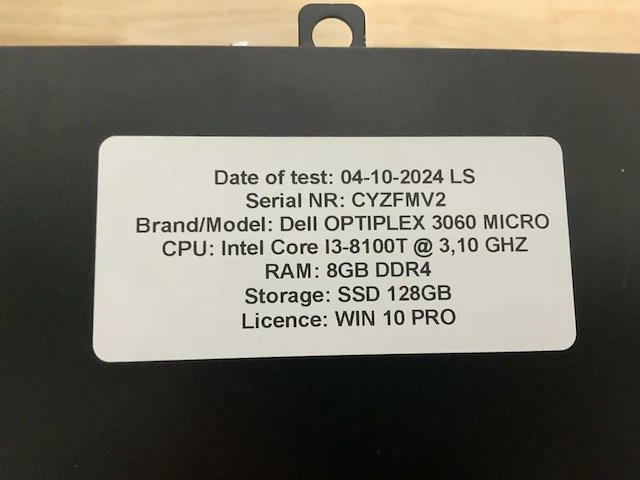 Dell optiplex 3060 micro desktop (10x) - afbeelding 13 van  14