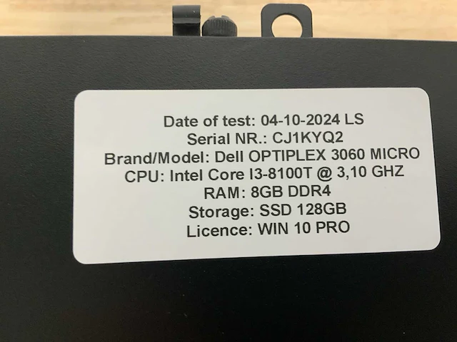 Dell optiplex 3060 micro desktop (10x) - afbeelding 14 van  14