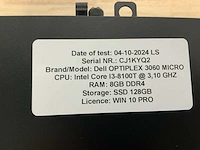 Dell optiplex 3060 micro desktop (10x) - afbeelding 14 van  14