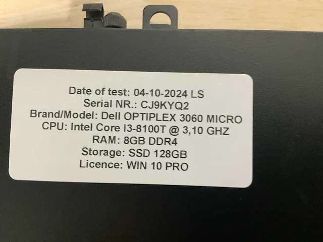 Dell optiplex 3060 micro desktop (10x) - afbeelding 2 van  14