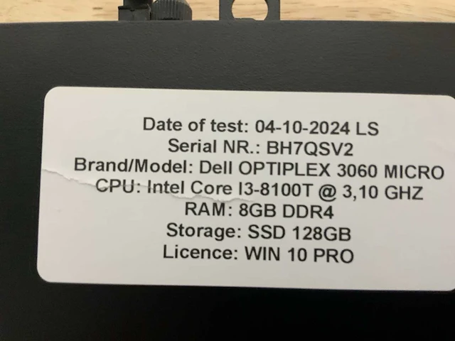 Dell optiplex 3060 micro desktop (10x) - afbeelding 3 van  14