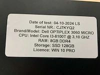 Dell optiplex 3060 micro desktop (10x) - afbeelding 6 van  14