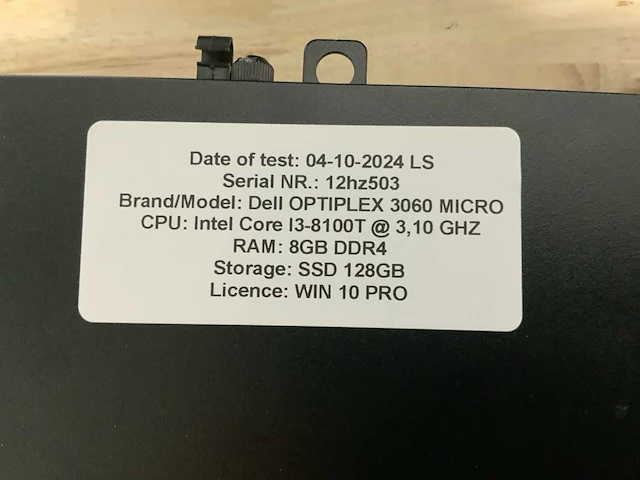 Dell optiplex 3060 micro desktop (10x) - afbeelding 10 van  14