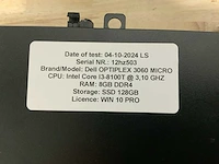 Dell optiplex 3060 micro desktop (10x) - afbeelding 10 van  14