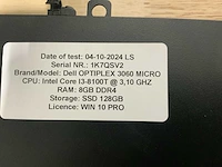 Dell optiplex 3060 micro desktop (10x) - afbeelding 11 van  14