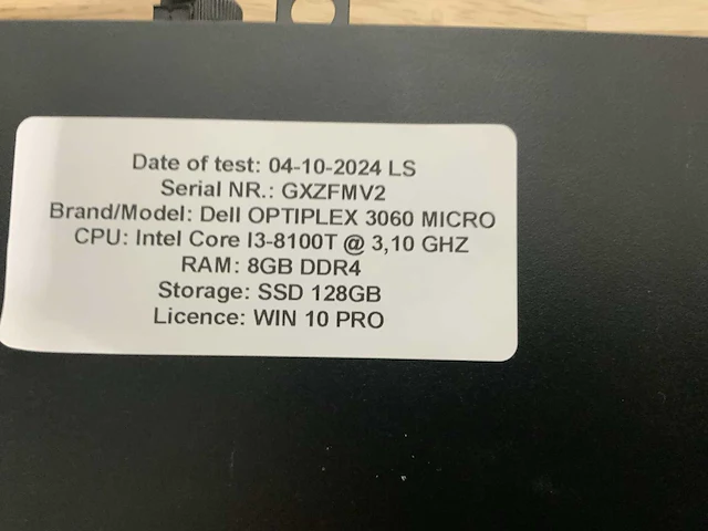 Dell optiplex 3060 micro desktop (10x) - afbeelding 12 van  14